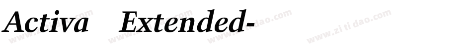 Activa Extended字体转换